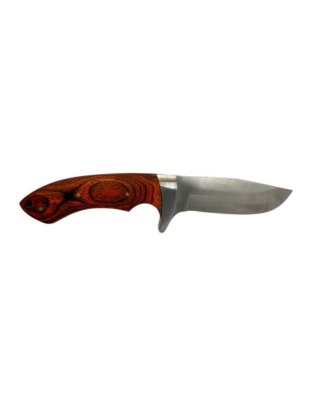 Cuchillo de caza con mango de madera