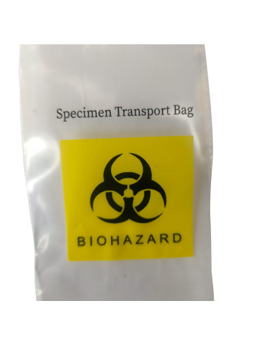 x4 Bolsa hermética BIOHAZARD amarillo