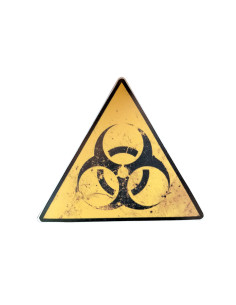 Pegatina triangular Biohazard