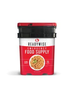Cubo 120 raciones de emergencia variadas (comidas y cenas)ReadyWise MRE