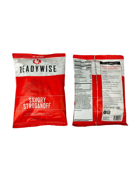 Cubo 120 raciones de emergencia variadas (comidas y cenas)ReadyWise MRE