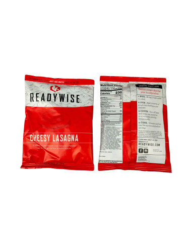Cubo 120 raciones de emergencia variadas (comidas y cenas)ReadyWise MRE