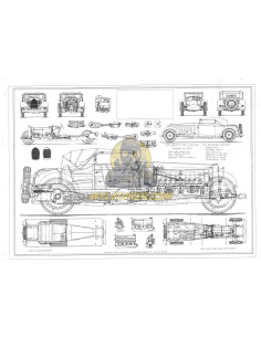 Plano Bugatti Type 41 Royale de 1932