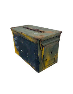 Caja de metálica de munición Cal.50 usadas -Vacías-