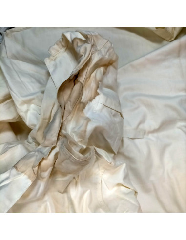 Bata + gorro quirúrgico militar antiguo