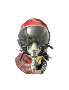 CASCO DE VUELO GENTEX HGU-55/P DEL PILOTO DEMOSTRADOR DEL F-18 HORNET DEL FUERZA DEL AIRE ESPAÑOL