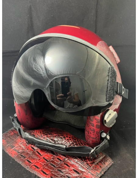 CASCO DE VUELO GENTEX HGU-55/P DEL PILOTO DEMOSTRADOR DEL F-18 HORNET DEL FUERZA DEL AIRE ESPAÑOL