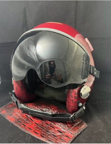 CASCO DE VUELO GENTEX HGU-55/P DEL PILOTO DEMOSTRADOR DEL F-18 HORNET DEL FUERZA DEL AIRE ESPAÑOL