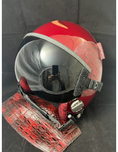 CASCO DE VUELO GENTEX HGU-55/P DEL PILOTO DEMOSTRADOR DEL F-18 HORNET DEL FUERZA DEL AIRE ESPAÑOL