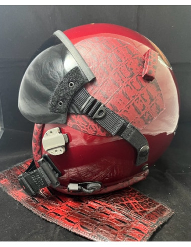 CASCO DE VUELO GENTEX HGU-55/P DEL PILOTO DEMOSTRADOR DEL F-18 HORNET DEL FUERZA DEL AIRE ESPAÑOL