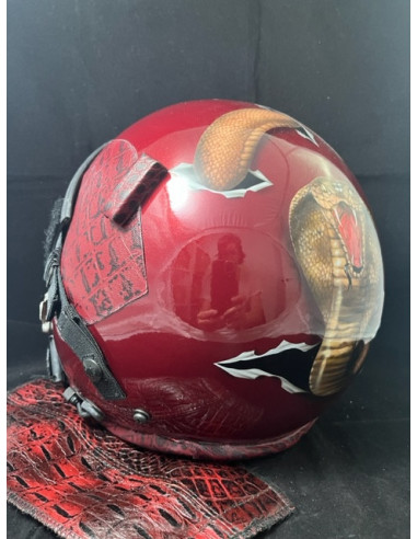 CASCO DE VUELO GENTEX HGU-55/P DEL PILOTO DEMOSTRADOR DEL F-18 HORNET DEL FUERZA DEL AIRE ESPAÑOL