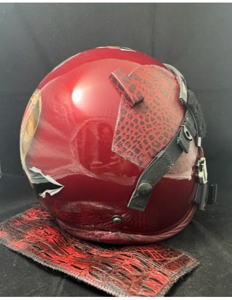 CASCO DE VUELO GENTEX HGU-55/P DEL PILOTO DEMOSTRADOR DEL F-18 HORNET DEL FUERZA DEL AIRE ESPAÑOL