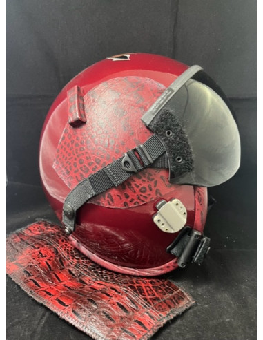 CASCO DE VUELO GENTEX HGU-55/P DEL PILOTO DEMOSTRADOR DEL F-18 HORNET DEL FUERZA DEL AIRE ESPAÑOL