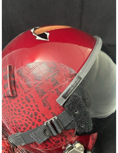 CASCO DE VUELO GENTEX HGU-55/P DEL PILOTO DEMOSTRADOR DEL F-18 HORNET DEL FUERZA DEL AIRE ESPAÑOL