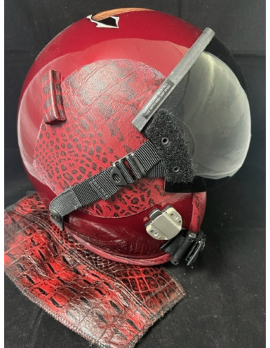 CASCO DE VUELO GENTEX HGU-55/P DEL PILOTO DEMOSTRADOR DEL F-18 HORNET DEL FUERZA DEL AIRE ESPAÑOL