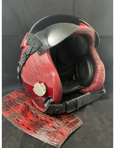 CASCO DE VUELO GENTEX HGU-55/P DEL PILOTO DEMOSTRADOR DEL F-18 HORNET DEL FUERZA DEL AIRE ESPAÑOL