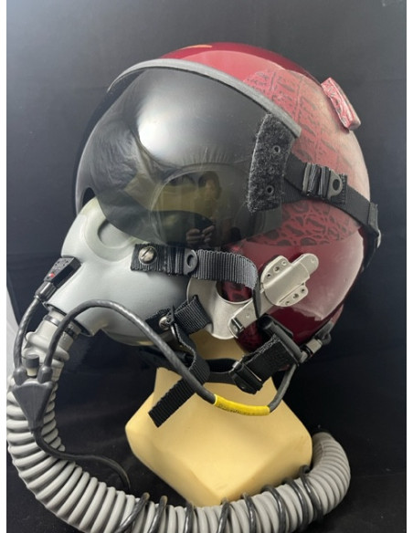CASCO DE VUELO GENTEX HGU-55/P DEL PILOTO DEMOSTRADOR DEL F-18 HORNET DEL FUERZA DEL AIRE ESPAÑOL