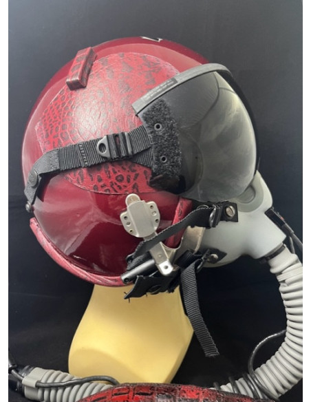 CASCO DE VUELO GENTEX HGU-55/P DEL PILOTO DEMOSTRADOR DEL F-18 HORNET DEL FUERZA DEL AIRE ESPAÑOL