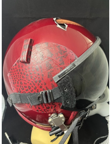 CASCO DE VUELO GENTEX HGU-55/P DEL PILOTO DEMOSTRADOR DEL F-18 HORNET DEL FUERZA DEL AIRE ESPAÑOL