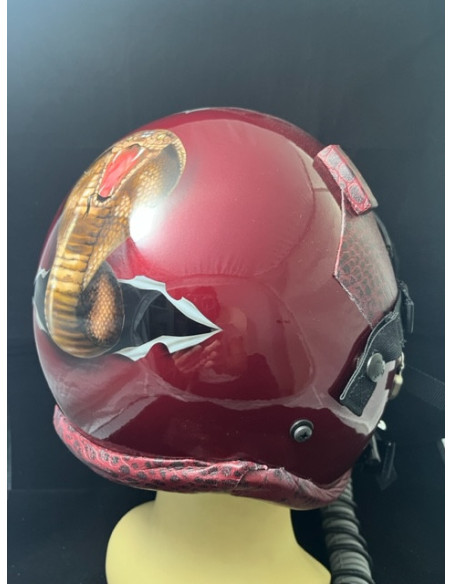 CASCO DE VUELO GENTEX HGU-55/P DEL PILOTO DEMOSTRADOR DEL F-18 HORNET DEL FUERZA DEL AIRE ESPAÑOL