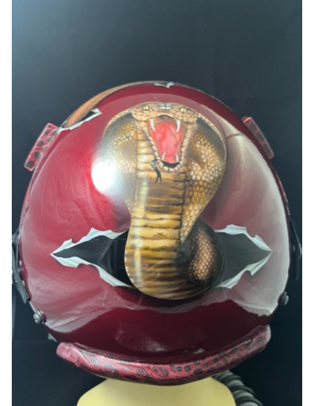 CASCO DE VUELO GENTEX HGU-55/P DEL PILOTO DEMOSTRADOR DEL F-18 HORNET DEL FUERZA DEL AIRE ESPAÑOL