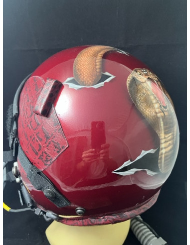 CASCO DE VUELO GENTEX HGU-55/P DEL PILOTO DEMOSTRADOR DEL F-18 HORNET DEL FUERZA DEL AIRE ESPAÑOL