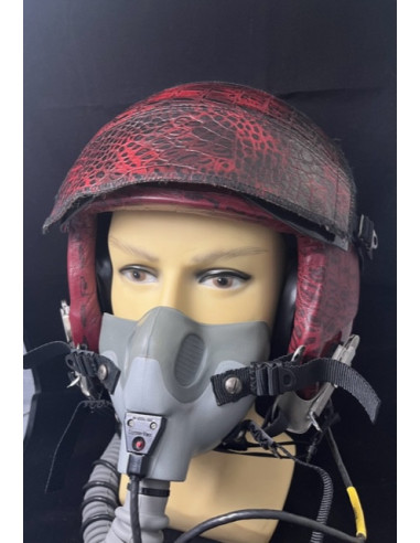 CASCO DE VUELO GENTEX HGU-55/P DEL PILOTO DEMOSTRADOR DEL F-18 HORNET DEL FUERZA DEL AIRE ESPAÑOL