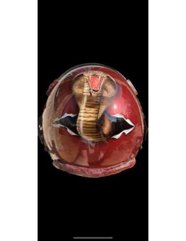 CASCO DE VUELO GENTEX HGU-55/P DEL PILOTO DEMOSTRADOR DEL F-18 HORNET DEL FUERZA DEL AIRE ESPAÑOL