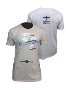 Camiseta avión militar SAETA aniversario 2