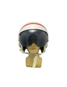 Casco de vuelo de piloto de la Armada Española. Avión P-3 Orion de guerra antisubmarina.