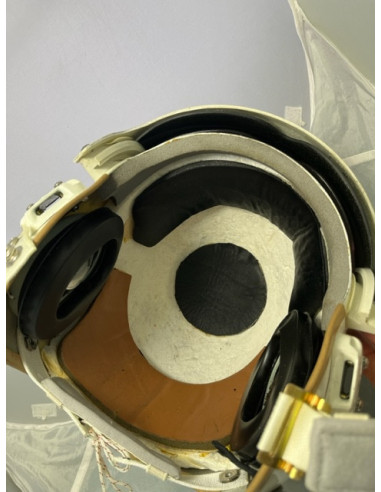 Casco de vuelo de piloto de la Armada Española. Avión P-3 Orion de guerra antisubmarina.