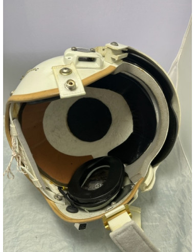 Casco de vuelo de piloto de la Armada Española. Avión P-3 Orion de guerra antisubmarina.