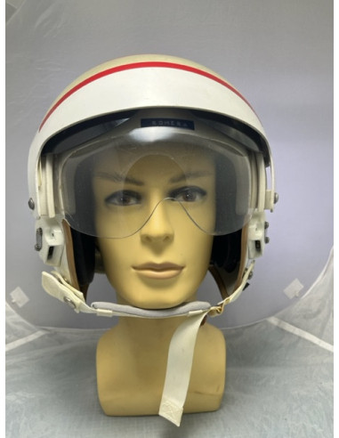 Casco de vuelo de piloto de la Armada Española. Avión P-3 Orion de guerra antisubmarina.