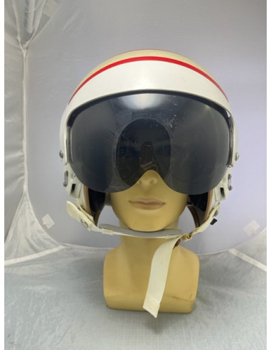 Casco de vuelo de piloto de la Armada Española. Avión P-3 Orion de guerra antisubmarina.