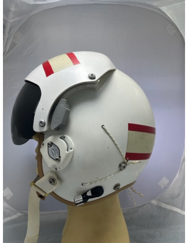 Casco de vuelo de piloto de la Armada Española. Avión P-3 Orion de guerra antisubmarina.