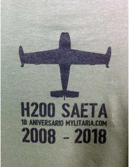 Camiseta avión militar SAETA aniversario