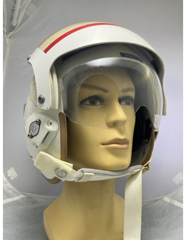 Casco de vuelo de piloto de la Armada Española. Avión P-3 Orion de guerra antisubmarina.