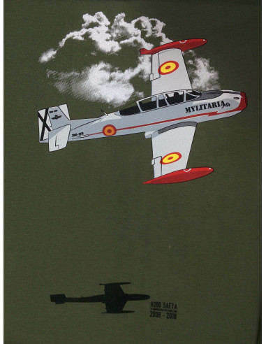 Camiseta avión militar SAETA aniversario