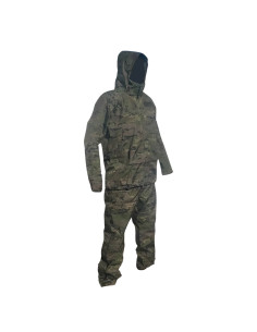 Traje de tormenta (agua) pixelado boscoso militar original 2
