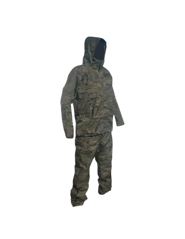 Traje de tormenta (agua) pixelado boscoso militar original