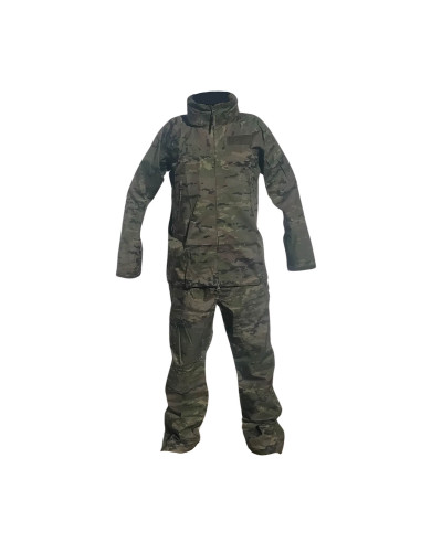 Traje de tormenta (agua) pixelado boscoso militar original