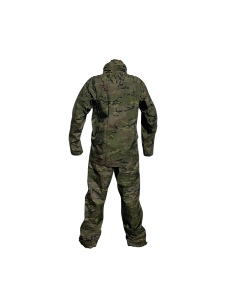 Traje de tormenta (agua) pixelado boscoso militar original