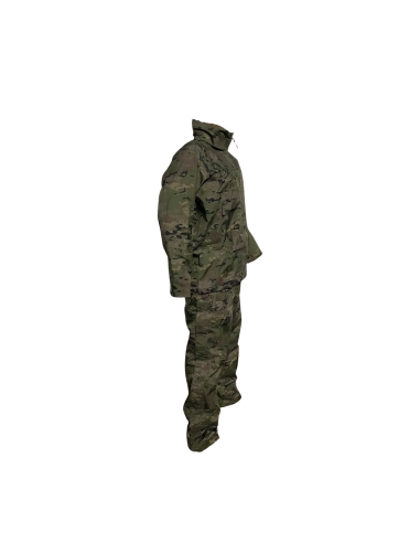 Traje de tormenta (agua) pixelado boscoso militar original