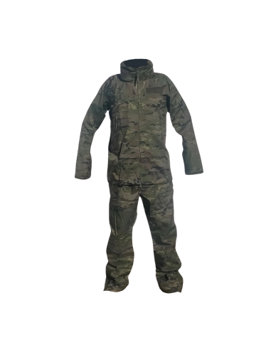 Traje de tormenta (agua) pixelado boscoso militar original