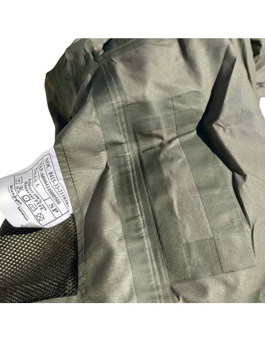 Traje de tormenta (agua) pixelado boscoso militar original