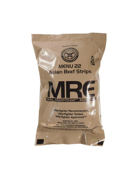 Raciones de combate USA MRE militar supervivencia