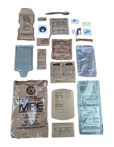 Raciones de combate USA MRE militar supervivencia