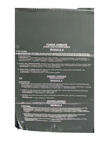 Pack 24h raciones de combate ejercito Italiano MRE