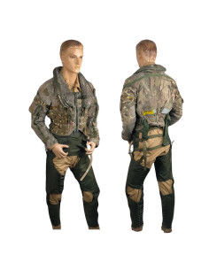 Traje de piloto completo. Chaqueta, mono y pantalón