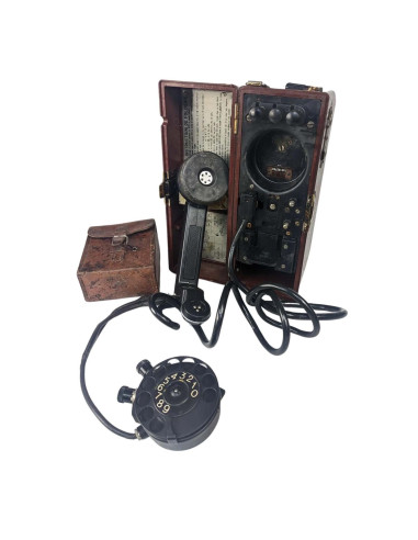 Teléfono militar + marcador para decoración